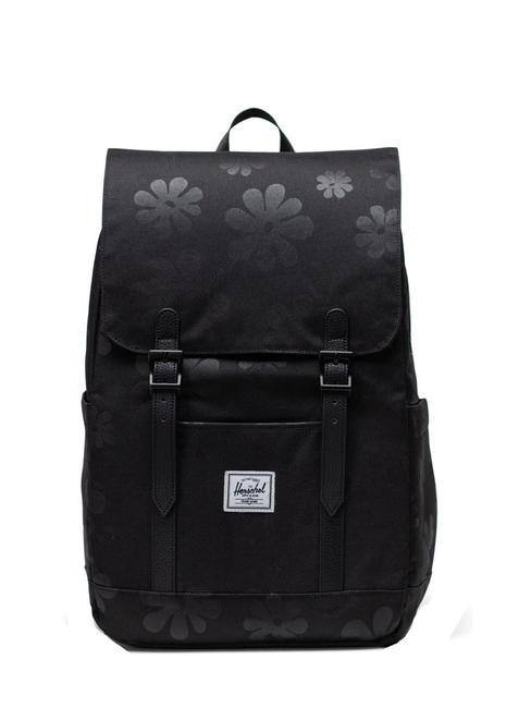 HERSCHEL RETREAT  Zaino porta PC 14" black floral sun - Zaini Scuola & Tempo Libero