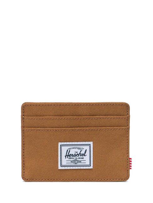 HERSCHEL CHARLIE  Portacard piatto bronze brown - Portafogli Donna