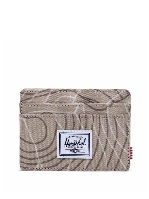 HERSCHEL CHARLIE  Portacard piatto twill topography - Portafogli Donna