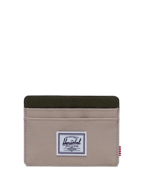 HERSCHEL CHARLIE  Portacard piatto twill/ivy green - Portafogli Donna