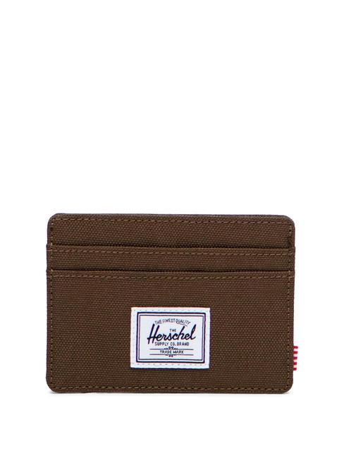 HERSCHEL CHARLIE  Portacard piatto dark earth - Portafogli Donna