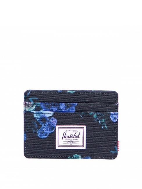 HERSCHEL CHARLIE  Portacard piatto evening floral - Portafogli Donna