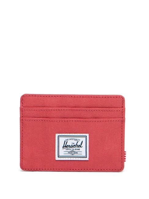 HERSCHEL CHARLIE  Portacard piatto mineral rose - Portafogli Donna