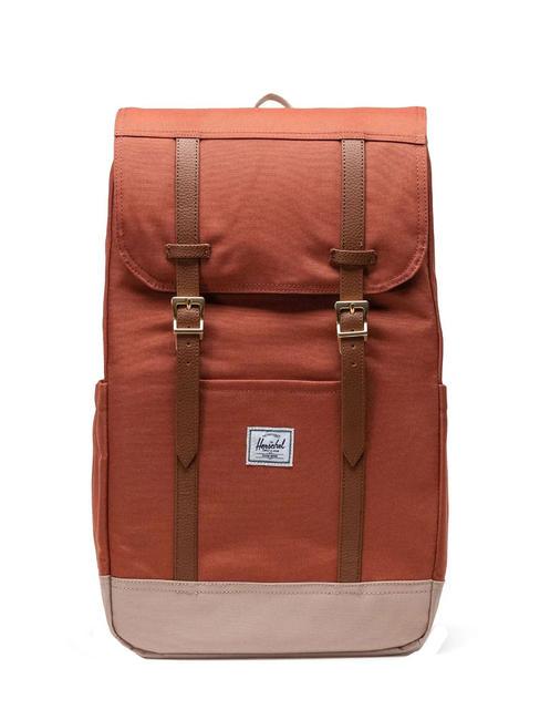 HERSCHEL RETREAT Zaino porta pc 15,6" chutney/light taupe - Zaini Scuola & Tempo Libero