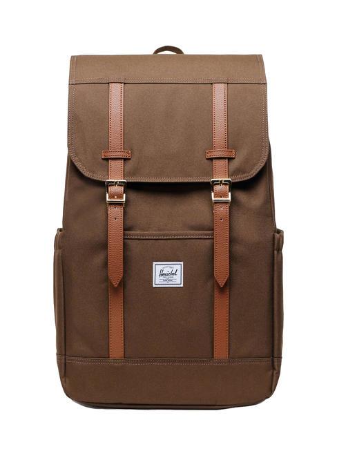 HERSCHEL RETREAT Zaino porta pc 15,6" dark earth - Zaini Scuola & Tempo Libero