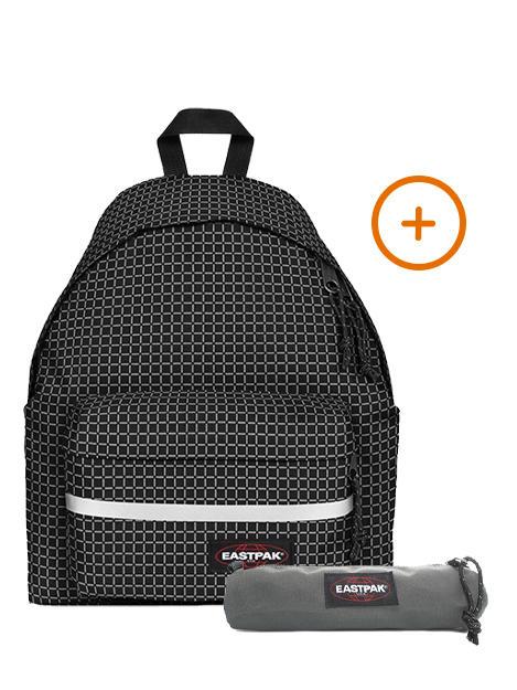 EASTPAK PADDED BIKE + SMALL ROUND SINGLE Zaino + Astuccio refleks black - Zaini Scuola & Tempo Libero