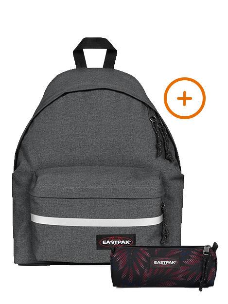 EASTPAK PADDED BIKE + BENCHMARK SINGLE Zaino + Astuccio BlackDenim - Zaini Scuola & Tempo Libero