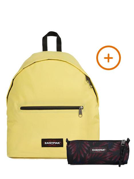 EASTPAK PADDED INSTANT + BENCHMARK SINGLE Zaino + Astuccio instant beachy - Zaini Scuola & Tempo Libero