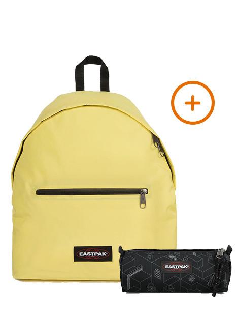 EASTPAK PADDED INSTANT + BENCHMARK SINGLE Zaino + Astuccio instant beachy - Zaini Scuola & Tempo Libero