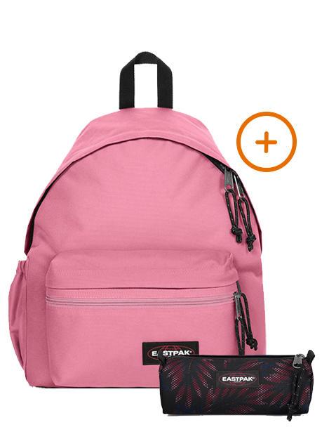 EASTPAK PADDED ZIPPL'R + BENCHMARK SINGLE Zaino + Astuccio trusted pink - Zaini Scuola & Tempo Libero