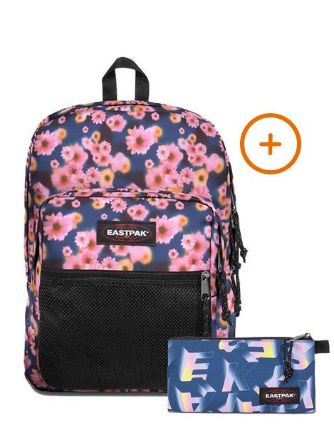 EASTPAK PINNACLE + FLATCASE Zaino + Astuccio soft navy - Zaini Scuola & Tempo Libero