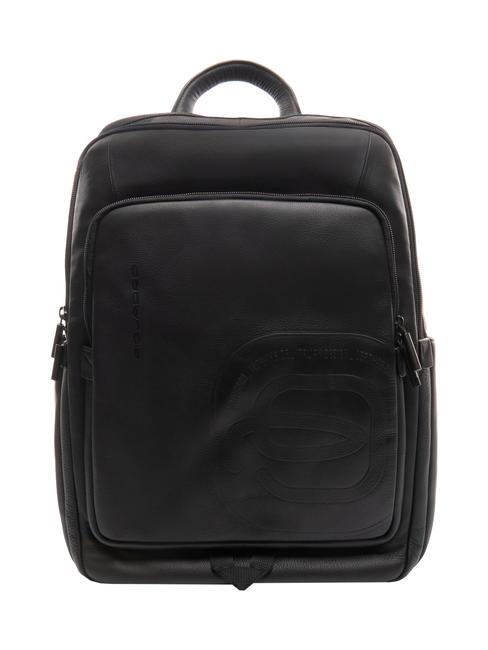 PIQUADRO S113  Zaino porta PC 14" in pelle Nero - Zaini da lavoro porta PC