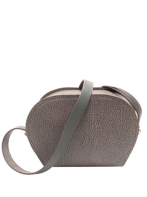 BORBONESE BOLT COATED  Mini Bag a tracolla clay grey - Borse Donna