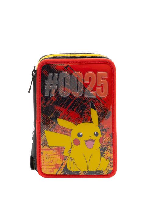 POKEMON PIKACHU Astuccio con kit scolastico completo flame/scarlet - Astucci e Accessori