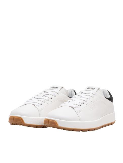 COLMAR FEYDER PREMIUM Sneakers in pelle white-black - Scarpe Uomo