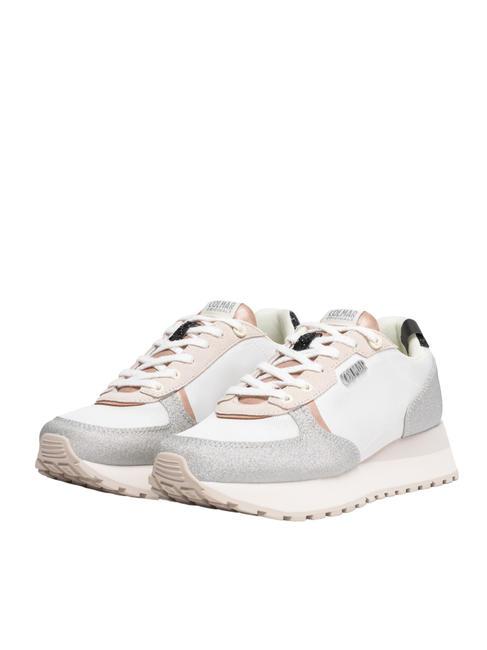 COLMAR TRAVIS JESSY Sneakers white-silver-rose - Scarpe Donna