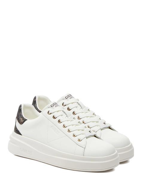 GUESS ELBINA  Sneakers white brown - Scarpe Donna