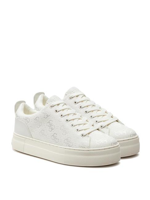 GUESS GIAA13 Sneakers jacquard white - Scarpe Donna