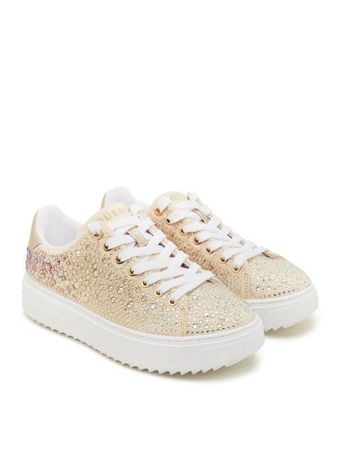 GUESS DENESA6 Sneakers con strass gold - Scarpe Donna