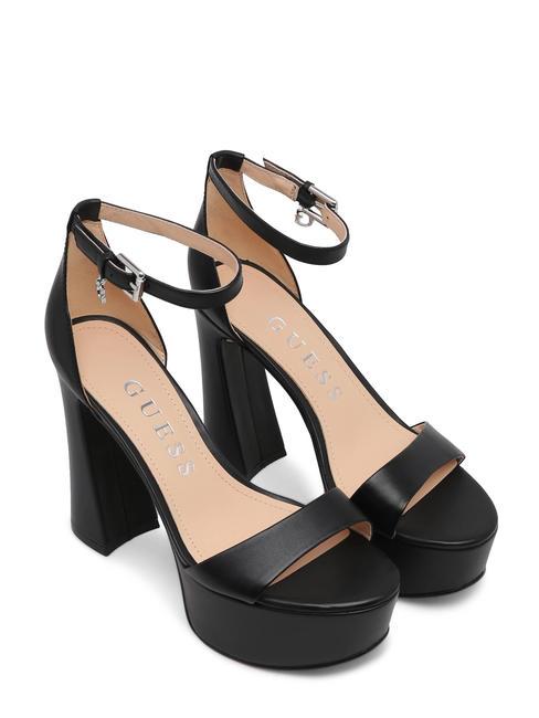 GUESS IDAS Sandali alti in pelle NERO - Scarpe Donna