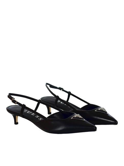 GUESS JESSON Décolleté sling back in pelle NERO - Scarpe Donna