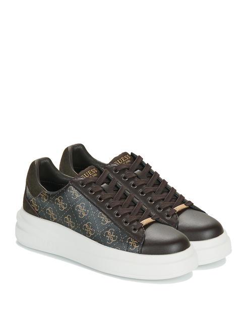 GUESS ELBINA Sneakers brown ocra - Scarpe Donna