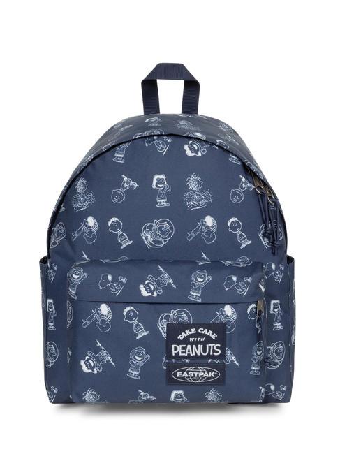 EASTPAK PADDED DAY PAK'R PEANUTS Zaino porta PC 14" con tasca porta borraccia peanuts navy - Zaini Scuola & Tempo Libero