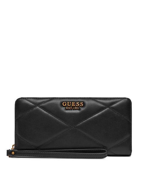 GUESS CILIAN Portafoglio grande zip around NERO - Portafogli Donna