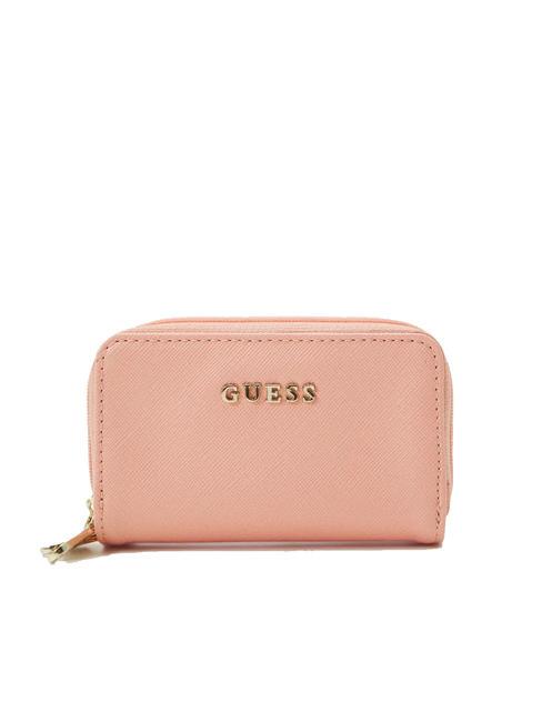 GUESS DOUBLE ZIP Portafoglio stampa saffiano fantasia - Portafogli Donna