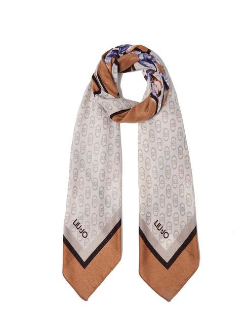 LIUJO MAXI LOGO Foulard cammello - Cappelli