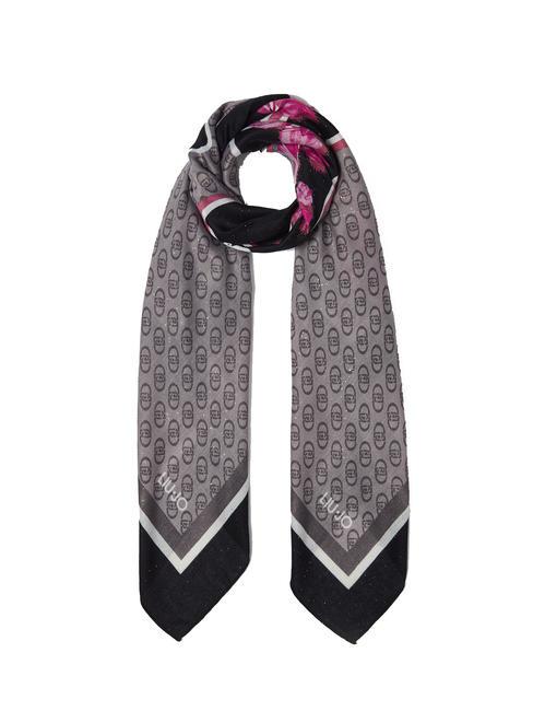 LIUJO MAXI LOGO Foulard NERO - Cappelli