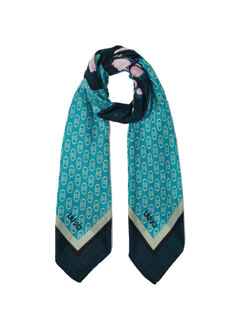 LIUJO MAXI LOGO Foulard deep emerald - Cappelli