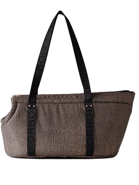 BORBONESE PETS  Borsa porta cane OP/NATURALE/NERO - Borse Donna