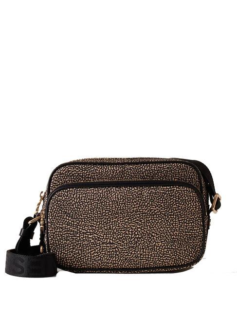 BORBONESE CAMERA CASE SMALL ECO LINE  Borsetta a tracolla OP/NATURALE/NERO - Borse Donna