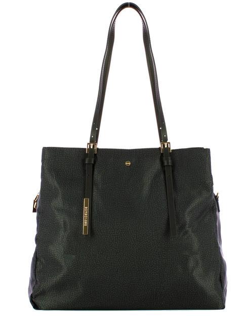 BORBONESE L ECOLE NYLON  Borsa a spalla, con tracolla dark black - Borse Donna