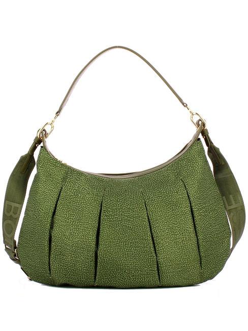 BORBONESE CROISSANT  Borsa a spalla, con tracolla verde militare - Borse Donna