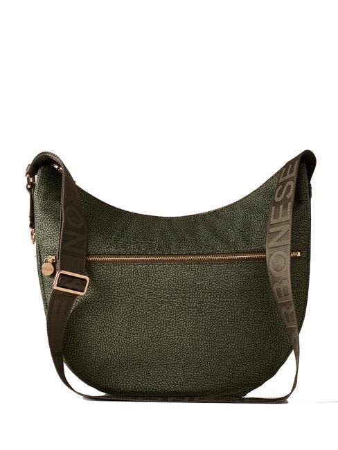 BORBONESE LUNA BAG MEDIUM Sacca a tracolla verde militare - Borse Donna