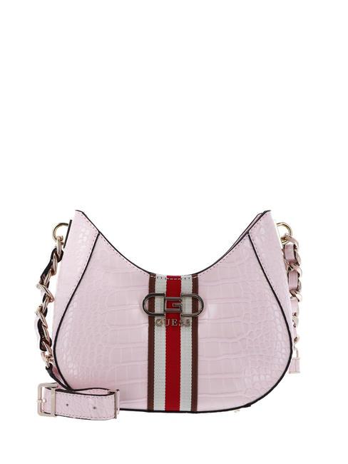 GUESS NELKA Borsa a spalla stampa cocco pale pink - Borse Donna