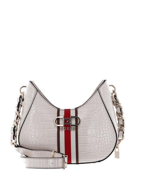 GUESS NELKA Borsa a spalla stampa cocco STONE - Borse Donna