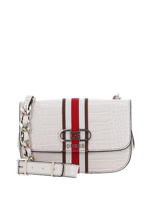 GUESS NELKA Borsa con flap a tracolla st cocco STONE - Borse Donna