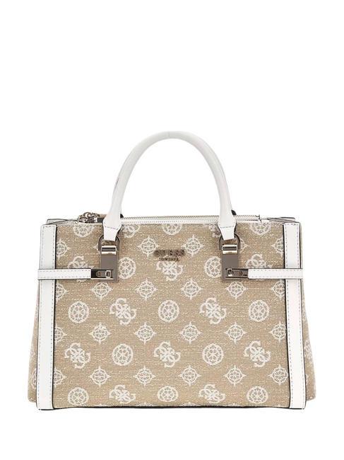 GUESS LORALEE Borsa logo 4G peony con tracolla white logo - Borse Donna