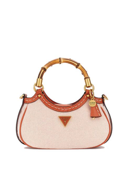 GUESS ZABRY Borsa manici bamboo arancio - Borse Donna