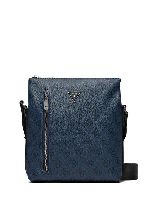 GUESS VEZZOLA Borsello 4G logo blue - Tracolle Uomo