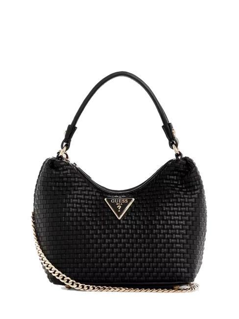 GUESS ETEL Borsa intrecciata con tracolla NERO - Borse Donna