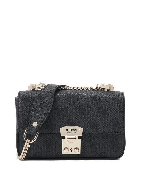 GUESS ELIETTE Borsa mini logo 4G all over coal - Borse Donna