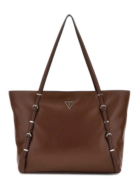 GUESS LEVIA Shopping Bag chocolate - Borse Donna