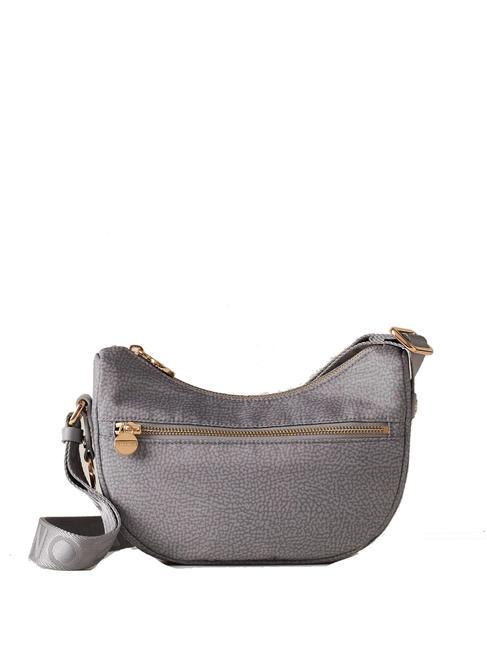 BORBONESE HOBO LUNA MINI ECO LINE Borsa sacca a tracolla cloud - Borse Donna