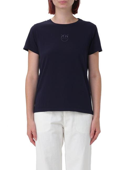 PINKO BUSSOLOTTO T-shirt in cotone blu-eclissi totale - T-shirt e Top Donna