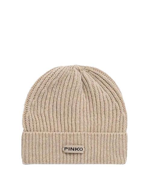 PINKO LAMBKIN  Cappello in lana beige - talpa - Cappelli