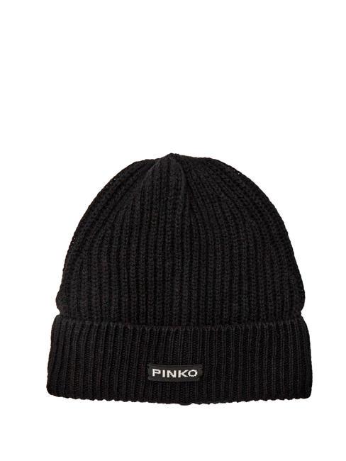 PINKO LAMBKIN  Cappello in lana nero limousine - Cappelli